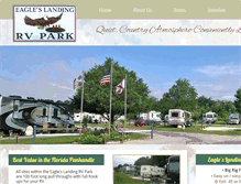 Tablet Screenshot of eagleslandingrvpark.com